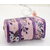 Flower pattern fabric boston bag