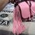 Bamboo tassel shoulder bag original leather