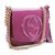 Purple soft patent leather Soho Chain Shoulder Bag