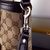 GG fabric leather trim handle tote