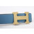 Gold Metal H Blue&Black Belt HB-G-BLU