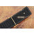 Gold Metal H Orange&Black croco Belt