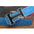 Nickel Enamel Metal H Blue&Black Croco Belt