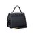 Black Leather Flap Handle Bag