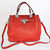 Red LYCHEE LEATHER Kelly 32cm