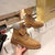 JC X TIMBERLAND/F Wheat Nubuck Leather Boots with Crystal Collar