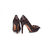 Damier ebene canvas bow-tie pointed head pump