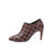 Damier ebene canvas v collar ankle boots