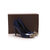 blue patent leather rivet pointed head pump