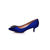 Blue Rhinestone point head pump