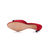 Red rhinestone satin slipper