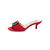 Red rhinestone satin slipper