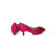 Fuchsia Rhinestone point head pump