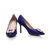 Blue satin point head pump