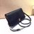 Leather flap shoulder bag