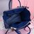 Blue leather handle bag