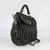 Black Quilting Lamb Skin Leather Large Lock Closure Flap Handle Bag