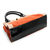 Orange Multi Color Suede Leather Large Turn  Lock Closure Handle Bag