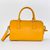 Yellow Saffiano Leather Column Handle Bag