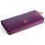 Purple Saffiano Leather Zipper Long Wallet