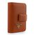 Orange Saffiano Leather Card Holder