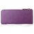 Purple Saffiano Leather Bowknot Wallet