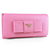 Pink Saffiano Leather Bow-tie Wallet