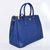 Blue Saffiano Leather Classic Handbag