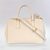 Off-white Saffiano Leather Classic Handbag