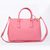 Pink Saffiano Leather Classic Handbag