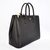 Black Saffiano Leather Classic Large Handbag