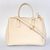 Off-white Saffiano Leather Classic 33CM Medium Handbag