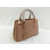 Beige Saffiano Leather Classic Handbag