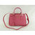 Pink Saffiano Leather Classic Handbag