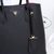 Black saffiano leather double bag