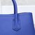 Blue saffiano leather double bag