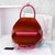 Fuchsia saffiano leather double bag