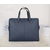 Dark blue saffiano briefcase