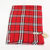 Cotton Fabric Red Check Pattern Scarf