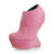 Pink Suede Leather Back heel studs Wedge Pump