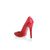 Red Patent Leather Rivets Pump