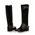 Black Suede & Quilting Black Leather Long Boot