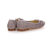 Grey Snake Skin Leather Flat