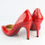 Red Patent Leather Pointed-end Pump