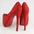 Red Crystal Red Sole Ultra High Platform Pump