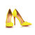 Yellow Patent Leather Pump