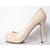 Nude Patent Leather Red Sole (platform) Pump