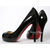 Black Patent Leather Red Sole (peep toe & platform) Pump