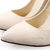 Nude Patent pointed pump