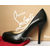 Black Lambskin Leather Seamless Hidden Platform Pump